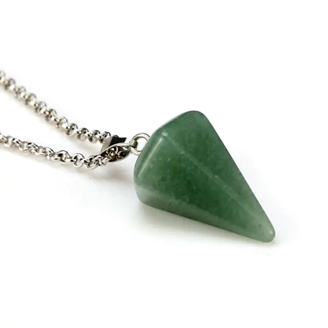 Natural Stone Pendant Necklace - GlimmaStyle