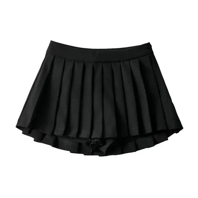 High Waist Side Zipper Skirt - GlimmaStyle