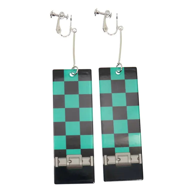 Acrylic Tanjiro Earrings - GlimmaStyle