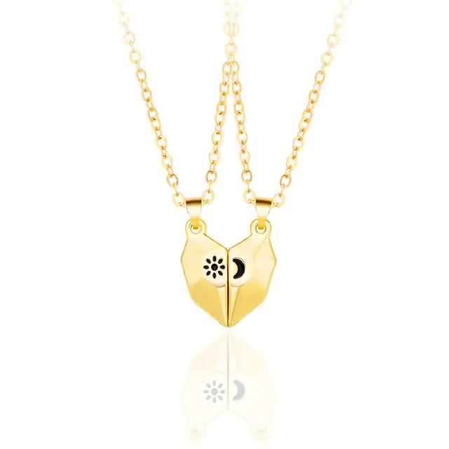 Korean Fashion Magnetic Couple Necklace - GlimmaStyle