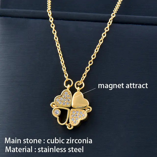 Flower Magnetic Attract Together Necklace - GlimmaStyle