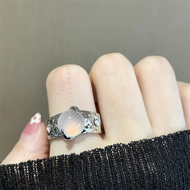 Aesthetic Crystal Love Ring - GlimmaStyle