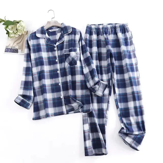 Cotton Flannel Women's Pajamas Sets - GlimmaStyle