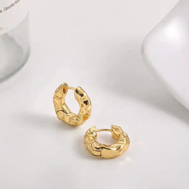 Statement Geometric Hoop Earrings - GlimmaStyle