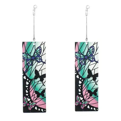 Acrylic Tanjiro Earrings - GlimmaStyle