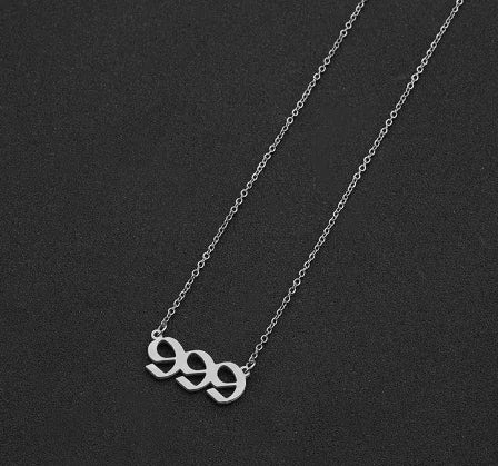 Lucky Numbers Angel Necklace - GlimmaStyle