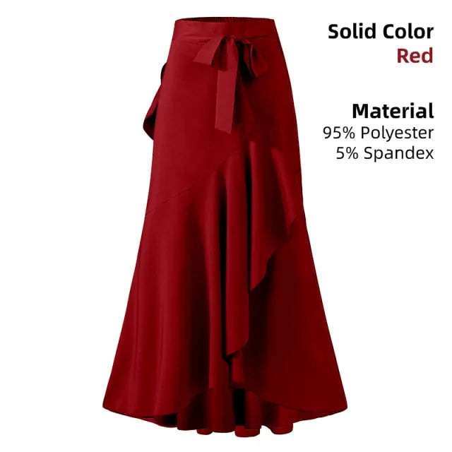 Ladies Casual Loose Ruffles Skirt - GlimmaStyle