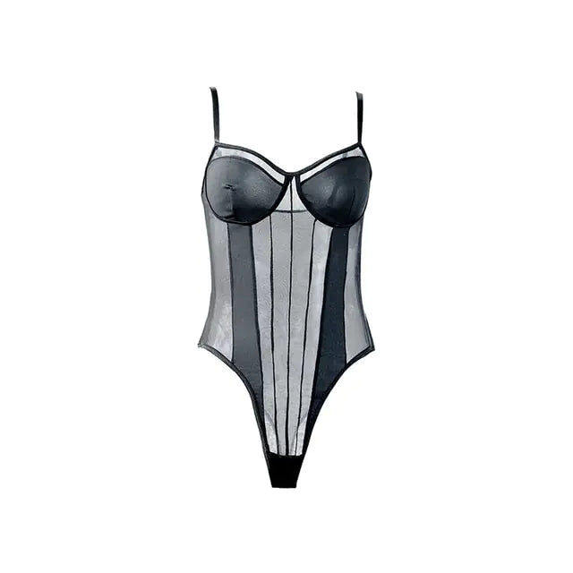 See-Through Bodysuit Shapewear - GlimmaStyle