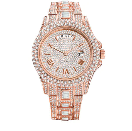 Full Iced Crystal Watch - GlimmaStyle