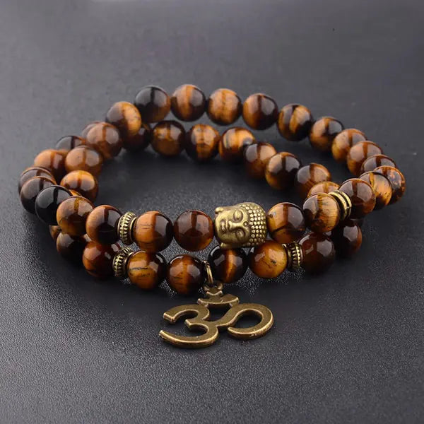 Charm Retro Buddha Bead Bracelet - GlimmaStyle