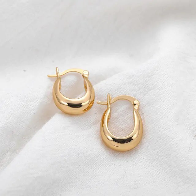 Statement Geometric Hoop Earrings - GlimmaStyle