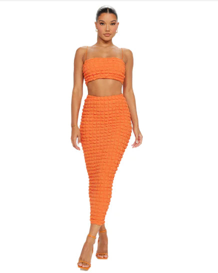 Textured Two Piece Set - GlimmaStyle