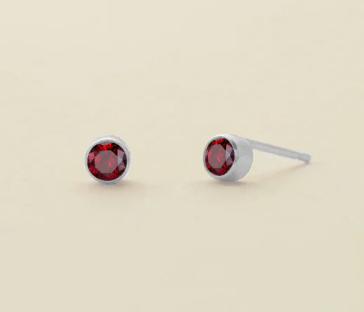 Stainless Steel Birthstone Earrings - GlimmaStyle