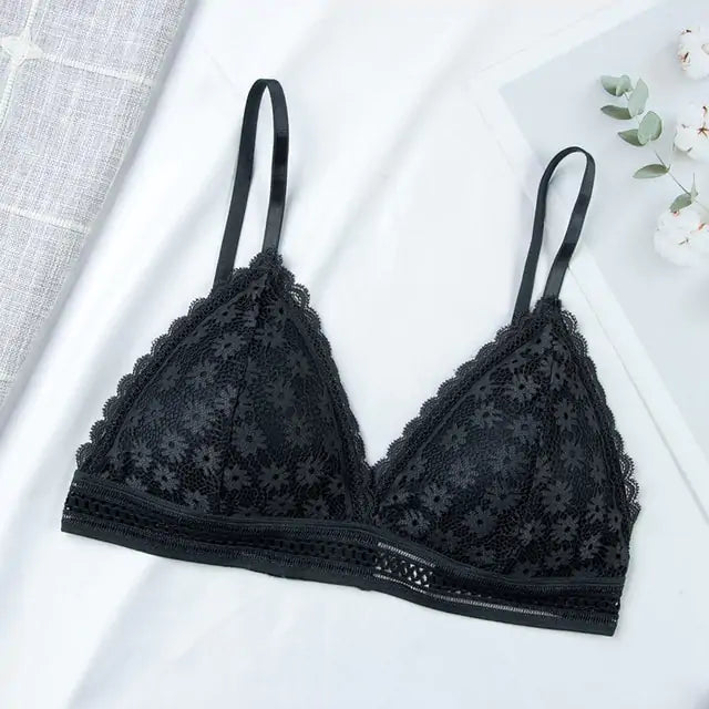 Sexy Floral Lace Bra - GlimmaStyle