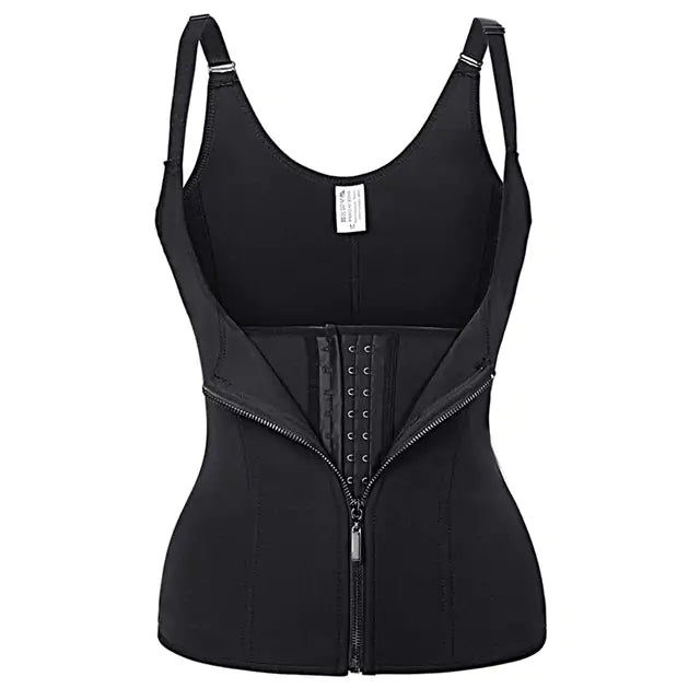 Corset Zipper Vest Body Shaper - GlimmaStyle