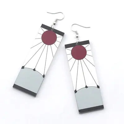 Acrylic Tanjiro Earrings - GlimmaStyle