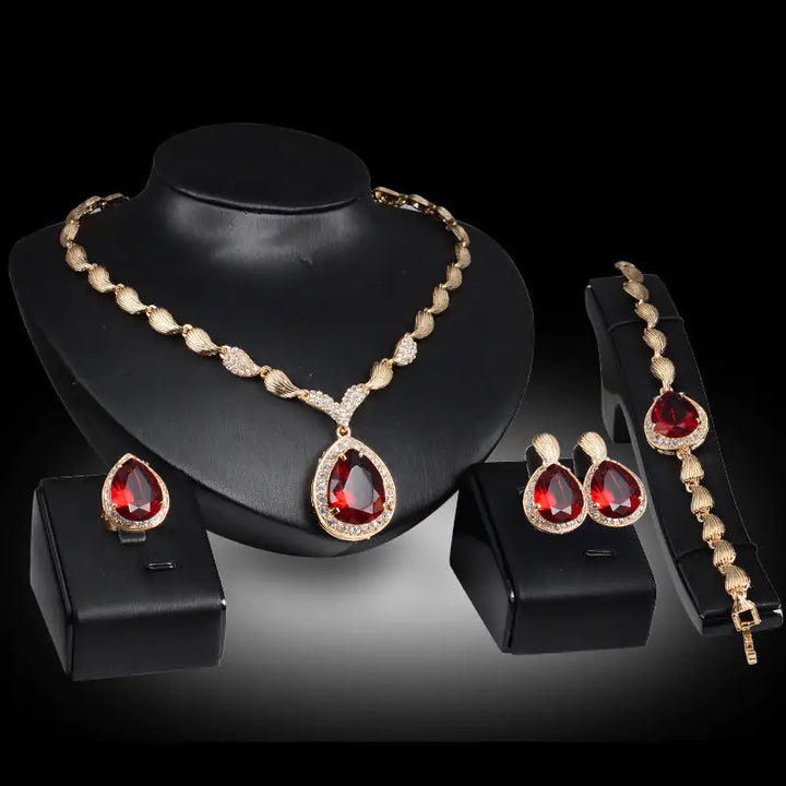 Gold Indian Bridal Jewelry Set - GlimmaStyle