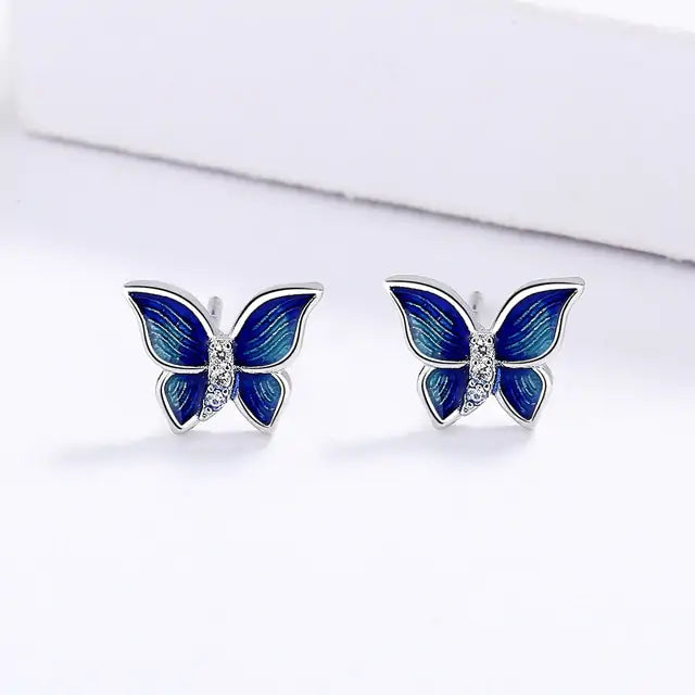 Micro-Enamel Butterfly Necklace - GlimmaStyle