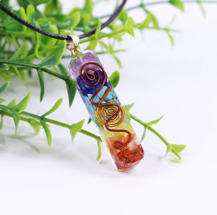 Rainbow Chakra Energy Necklace - GlimmaStyle