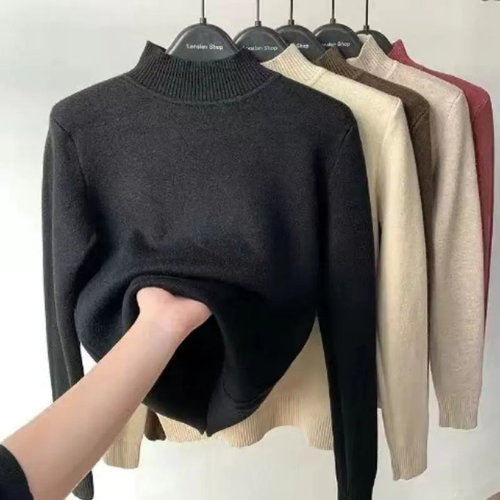 Women Turtleneck Autumn Winter Sweater - GlimmaStyle