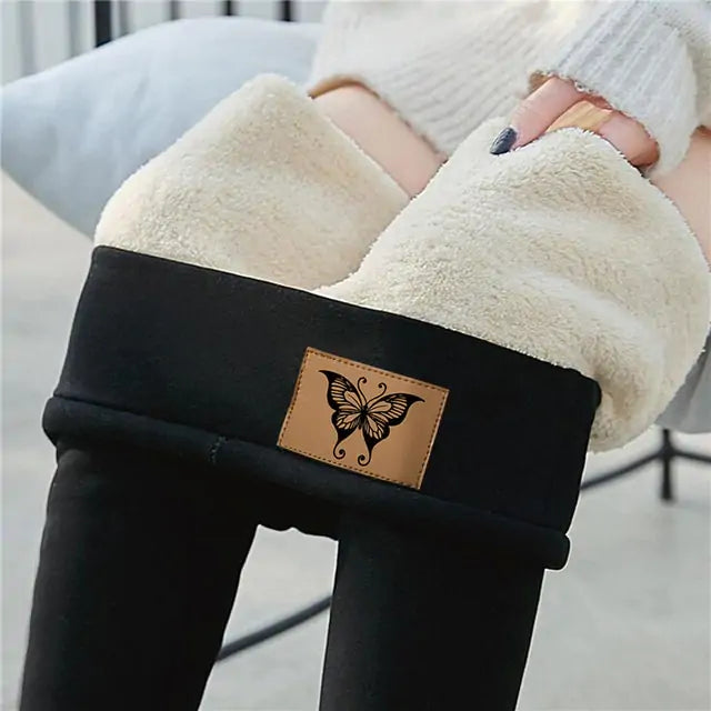 Women's Winter Velvet Leggings - GlimmaStyle