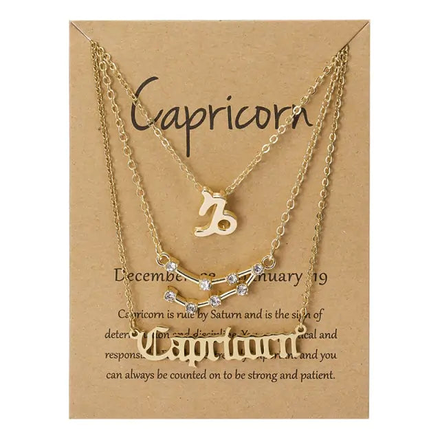 Zodiac Sign Necklace - GlimmaStyle