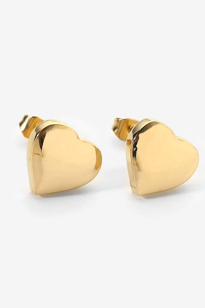 Heart Stud Earrings - GlimmaStyle