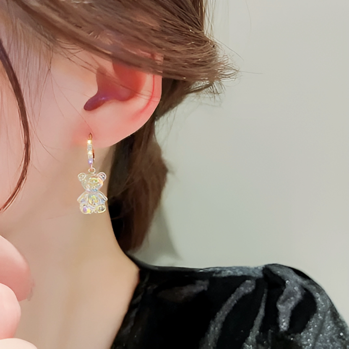 Cute Acrylic Gummy Bear Dangle Earrings - GlimmaStyle