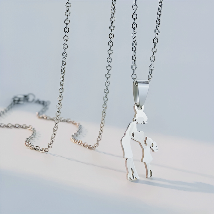 Family Silver Necklaces - GlimmaStyle