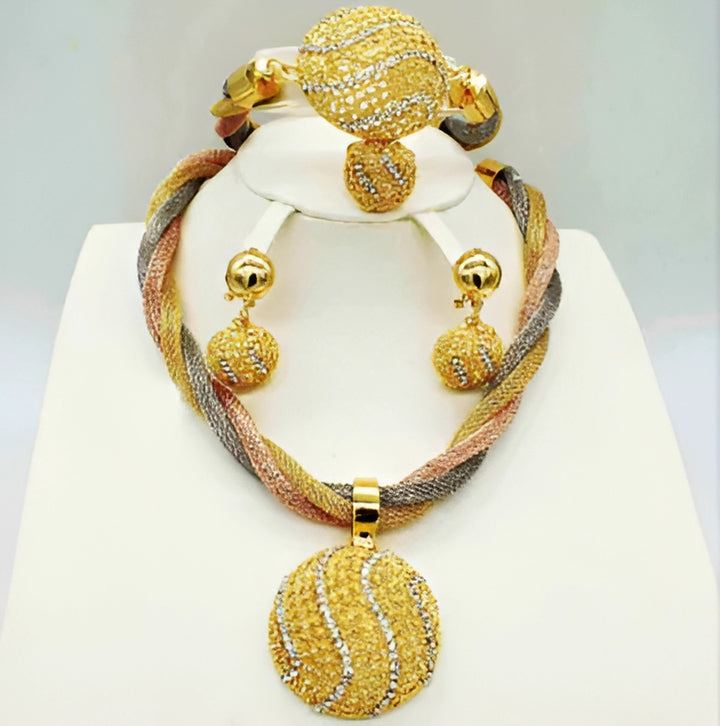 Fine Gold Jewelry Set - GlimmaStyle