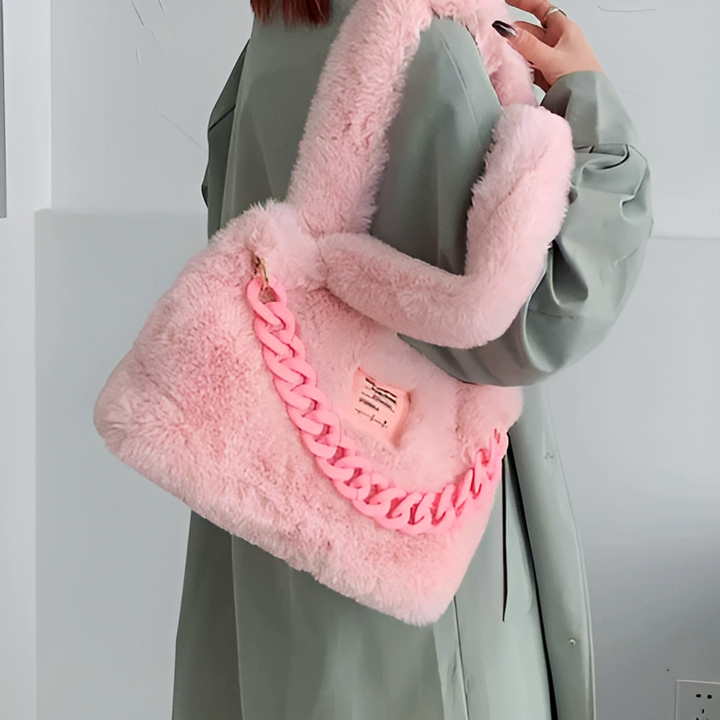 Fluffy Faux Fur Soft Shoulder Bags - GlimmaStyle