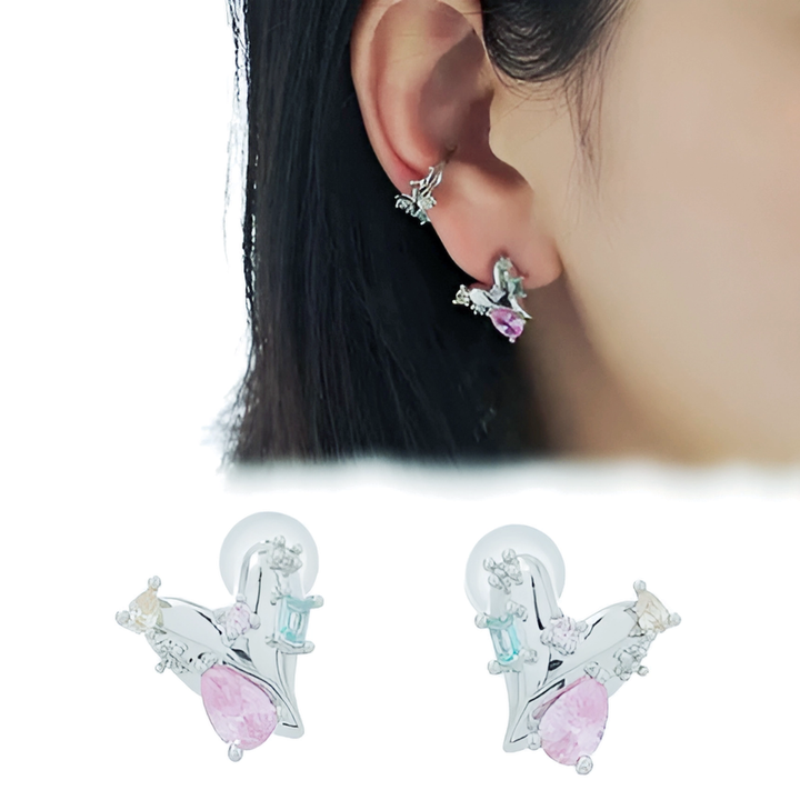 Fresh Pink Heart Stud Earrings - GlimmaStyle