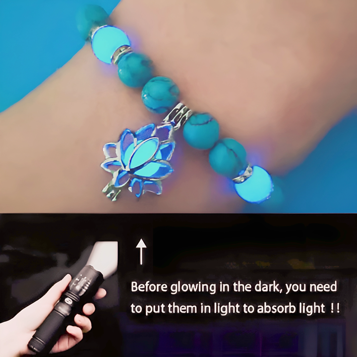 Glow In The Dark Natural Stone Bracelet - GlimmaStyle