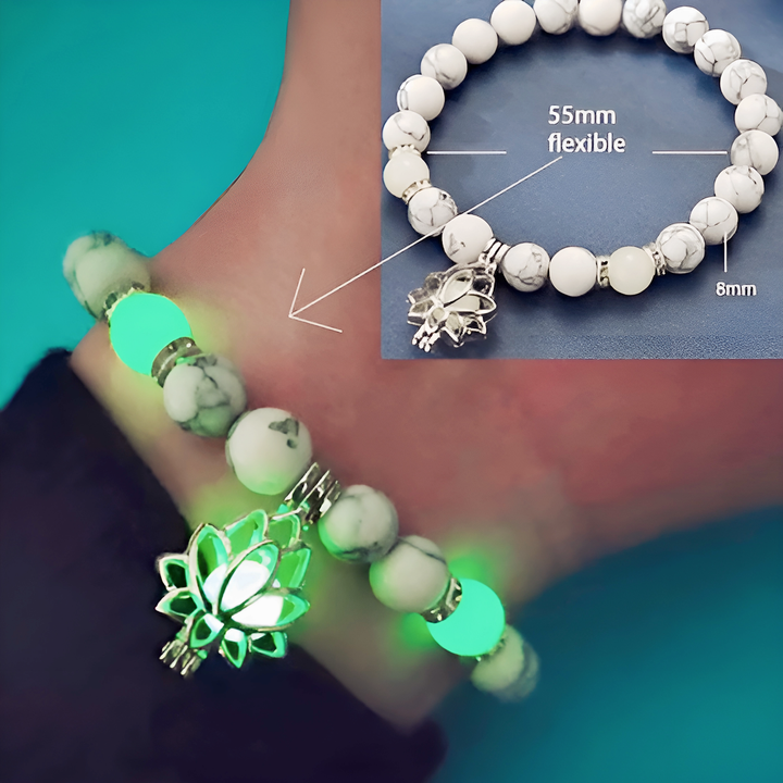 Glow In The Dark Natural Stone Bracelet - GlimmaStyle