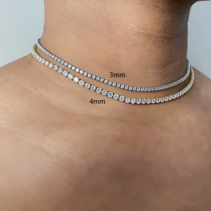 Iced Out Tennis Chain Necklace - GlimmaStyle