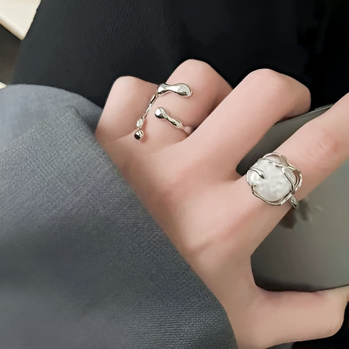 K-pop Crystal Open Ring - GlimmaStyle