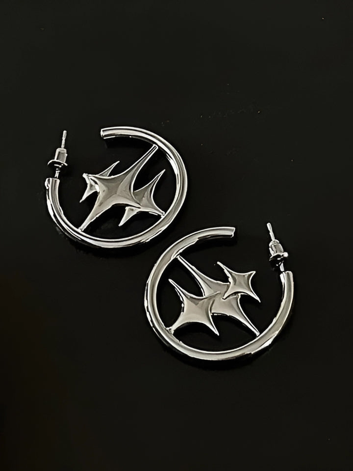 Korean Fashion Star Cross Earrings - GlimmaStyle