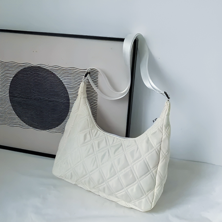 Lattice Pattern Shoulder Bag - GlimmaStyle