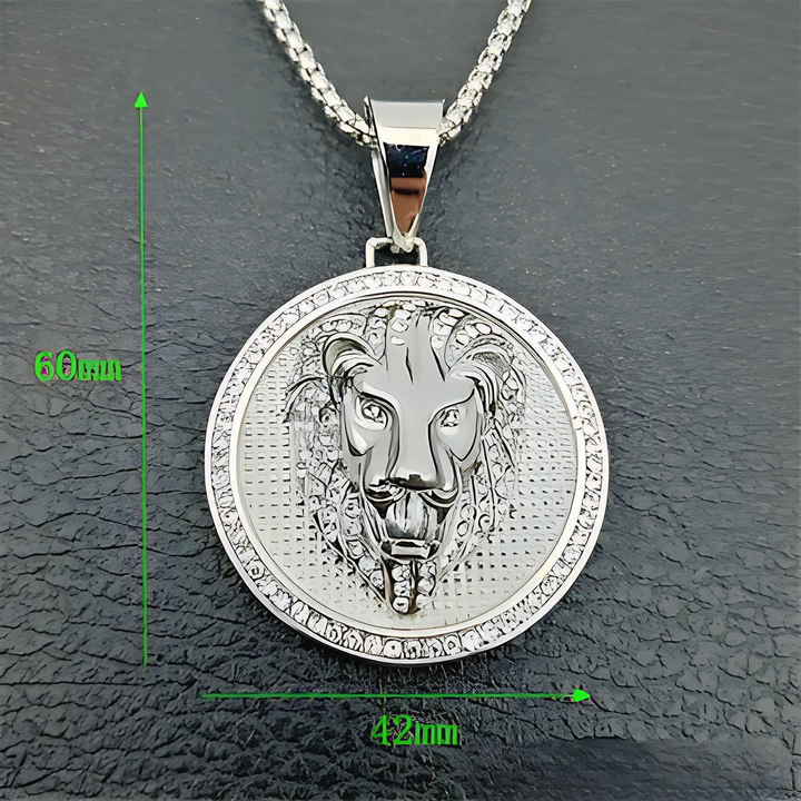 Lion Head Pendant Necklace - GlimmaStyle
