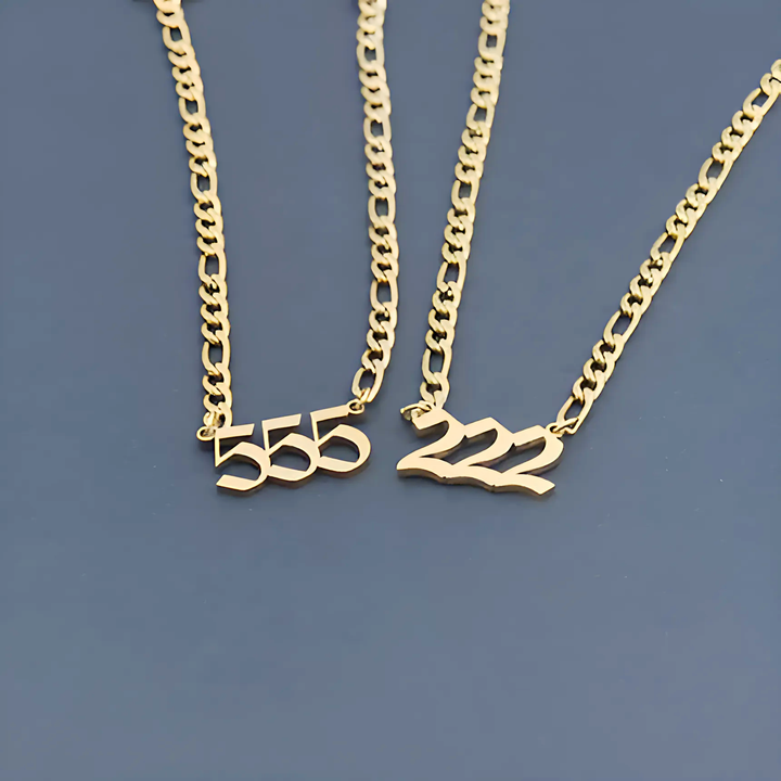 Lucky Numbers Angel Necklace - GlimmaStyle