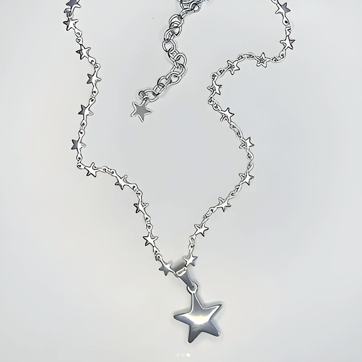 Metal Star Pendant Necklace - GlimmaStyle