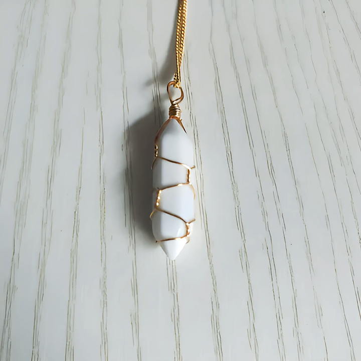 Natural Stone Pendant Necklace - GlimmaStyle