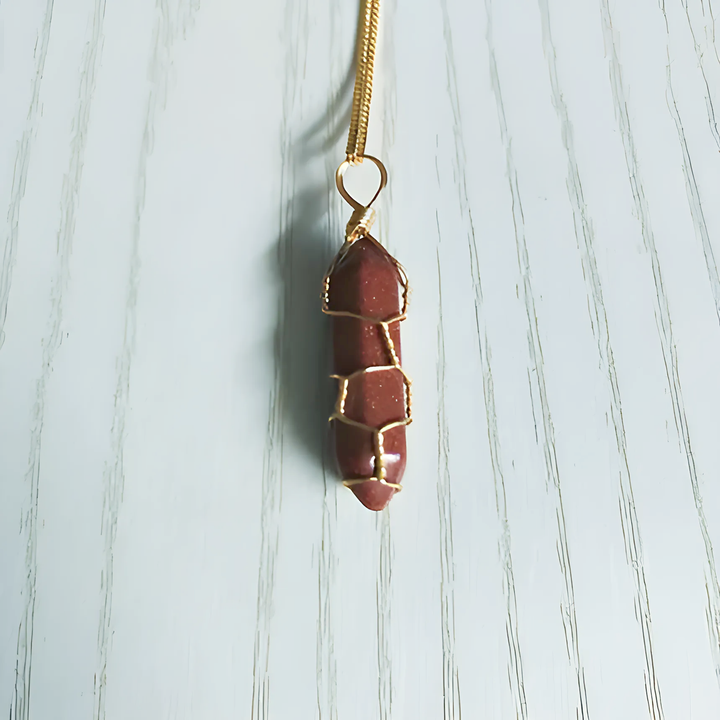 Natural Stone Pendant Necklace - GlimmaStyle