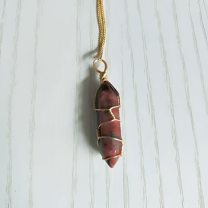 Natural Stone Pendant Necklace - GlimmaStyle