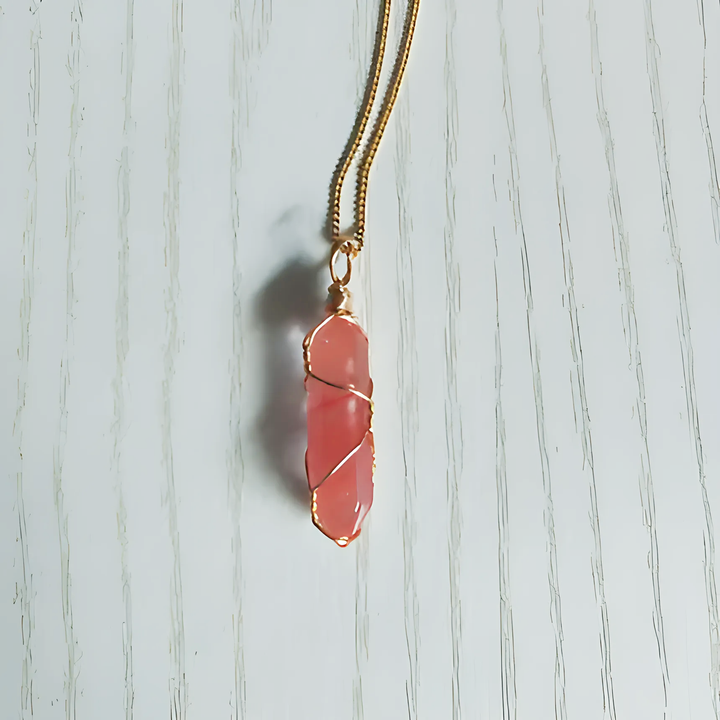 Natural Stone Pendant Necklace - GlimmaStyle