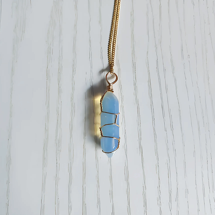 Natural Stone Pendant Necklace - GlimmaStyle