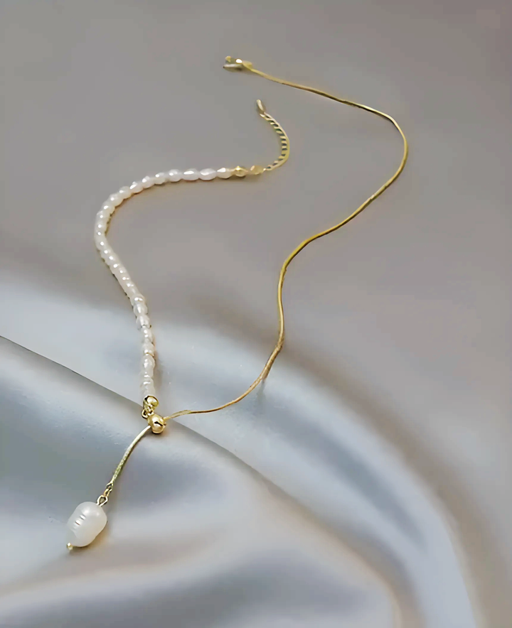 Pearl Chain Necklace - GlimmaStyle