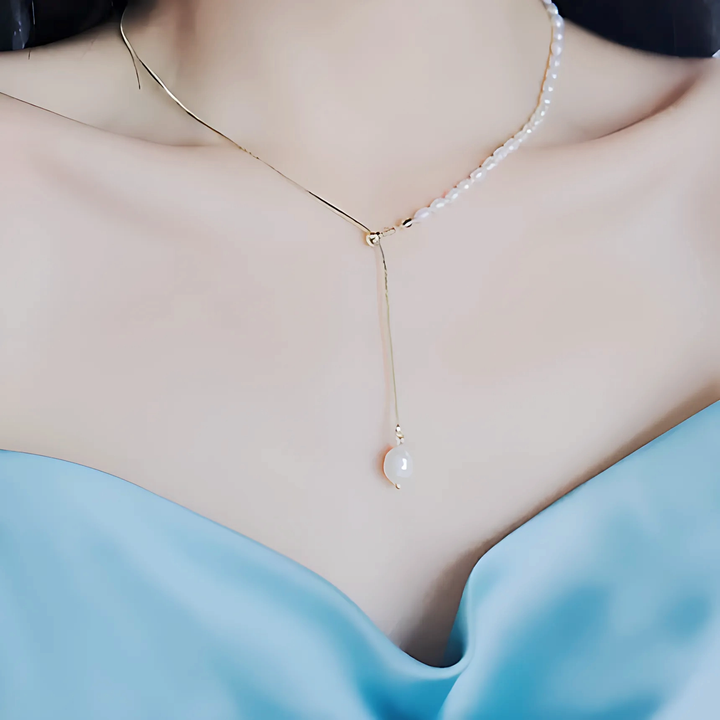 Pearl Chain Necklace - GlimmaStyle