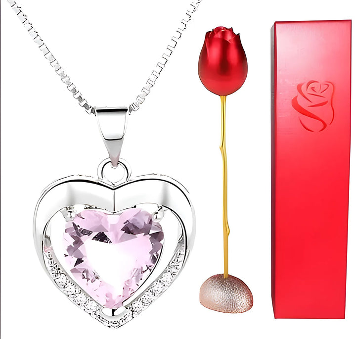 Pink Eternal Love Necklace - GlimmaStyle