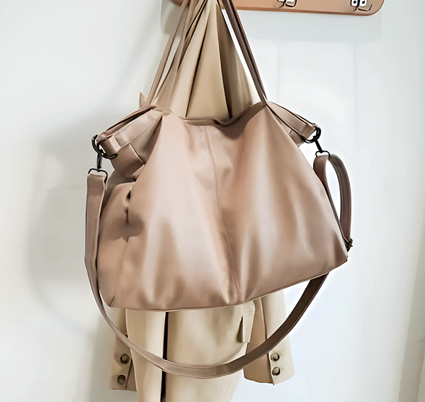 Soft Leather Shoulder Bag - GlimmaStyle